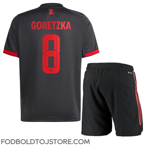 Bayern Munich Leon Goretzka #8 Tredje sæt Børn 2022-23 Kortærmet (+ Korte bukser)